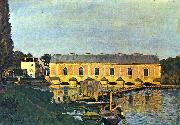 Alfred Sisley Maschinenhaus der Pumpe in Marly Spain oil painting artist